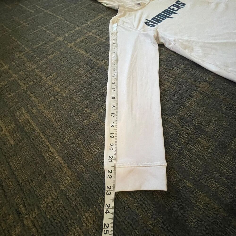 Evoshield Slammers Youth Size YL White Long Sleeve Graphic Performance Hoodie - Picture 7 of 8